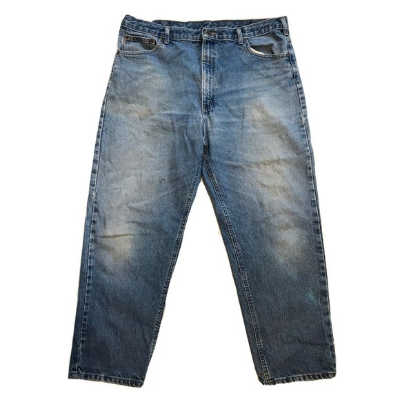 Carhartt Size 42x30  Men's Jeans Blue Denim Pants B17DST - Picture 1 of 8